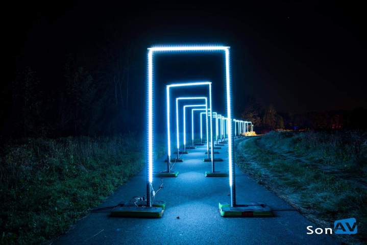 Route lighting Montreal